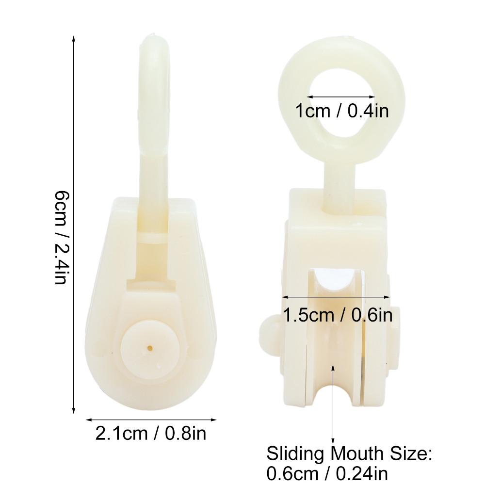25pcs Plastic Fixed Pulley System Enclosed Chicken House Pulley Livestock Pulley  Livestock Farm