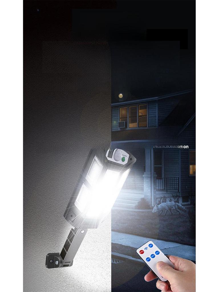 Outdoor Solar LED Wall Lamp with Remote and Motion Sensor