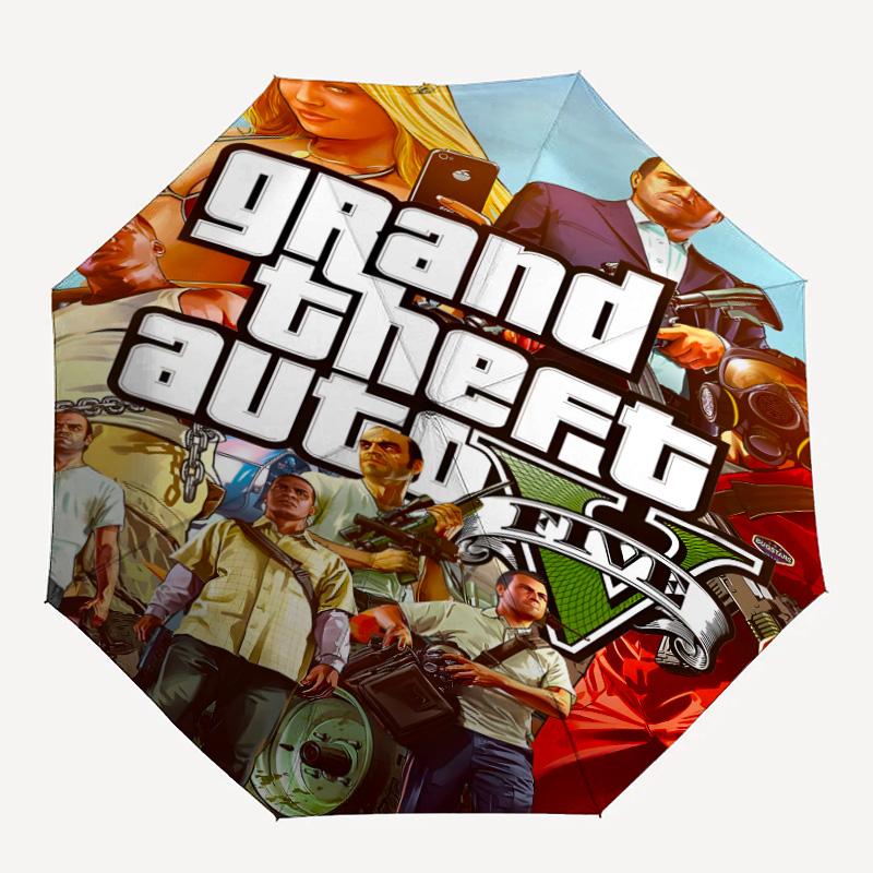 1ks GTA deštník, ochrana proti slunci a UV záření. Má osm pevných žeber pro venkovní použití a je dokonalým svátečním dárkem