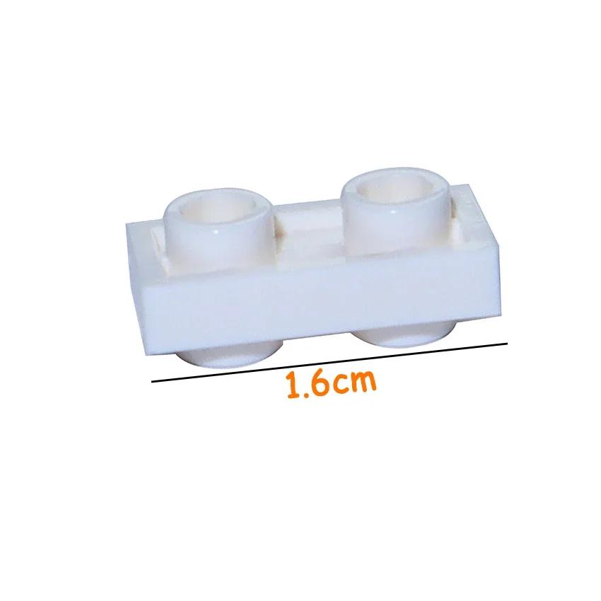 Non-Toxic Building Block 1X2 With 4 Stud Plate Board Parts Assemble Particles Compatible With 1581 Changeover Creative Bricks