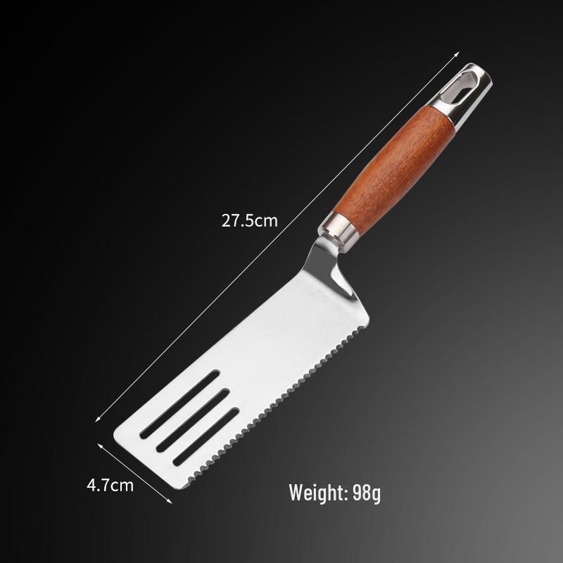 Víceúčelová lopata z nerezové oceli na palačinky, tiramisu, ovoce, teppanyaki, steak a pizzu