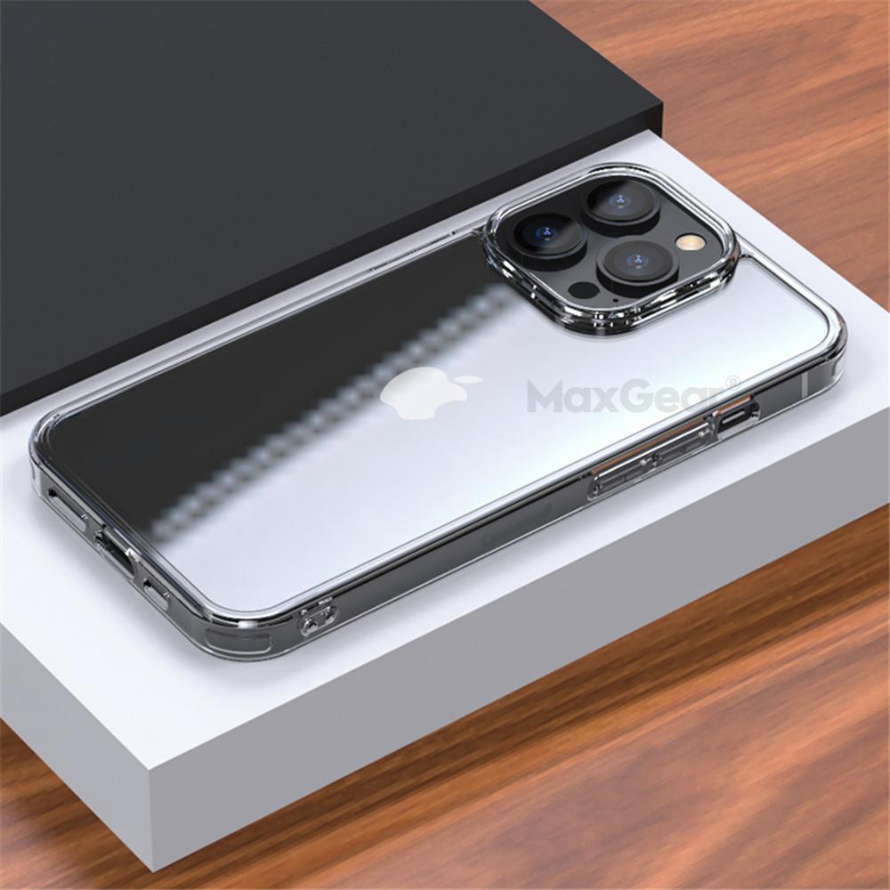 HD Tempered Glass Clear Case For iPhone 15 14 13 12 11 Pro Max XR XS 7 8 Plus Mini Luxury Transparent Soft Frame Hard Back Cover