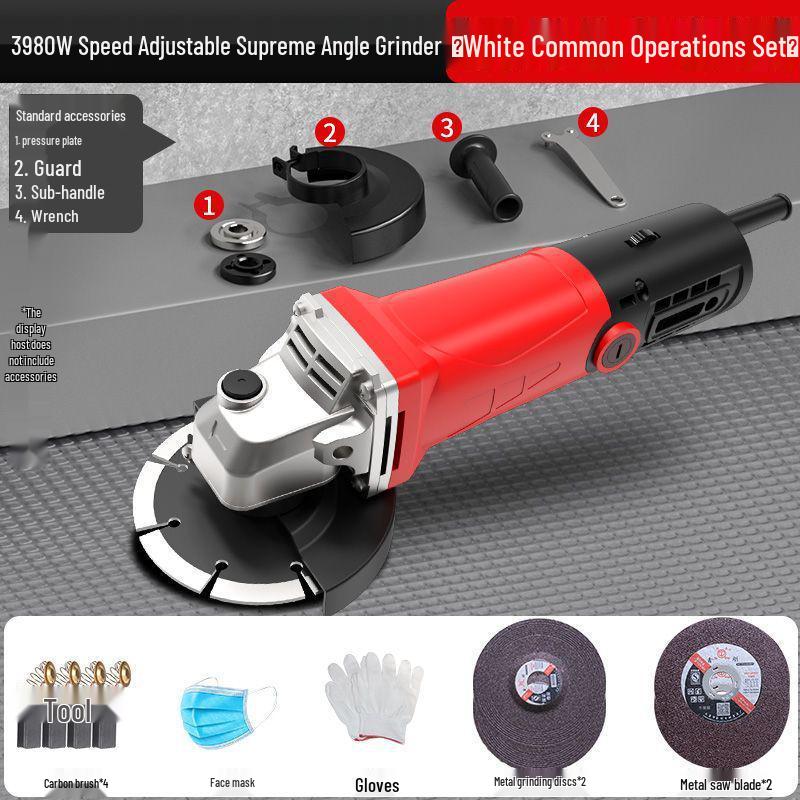 Multifunctional Angle Grinder & Polisher for Household Use