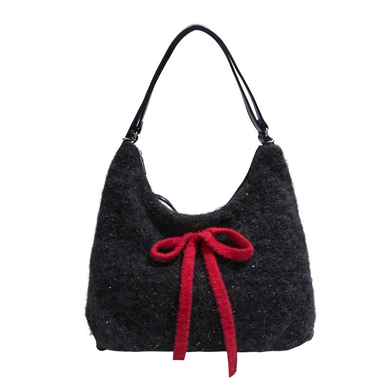 Large Capacity Shoulder Bag Women's Bow Tote Bag Crossbody Bag