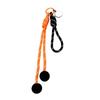 Halloween Pumpkin Keychain with Bat Charm and Rope Design Durable Lightweight Accessory for Bags and Keys Suitable for Seasonal Decoration