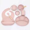 RuHan Silicone Integrated Baby Plate & Bowl Feeding Set