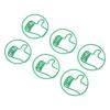100Pcs Cute Paper Clips Green Thumb Up Style Anti Slip Strong Clamping Fancy Paperclips for Working Study Home
