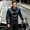 Autumn and winter new men's PU leather jacket locomotive suit lapel suit large size men's leather jacket casual jacket