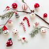 Christmas Festival Snowflake Pendant: Felt Gingerbread Cartoon Ornament