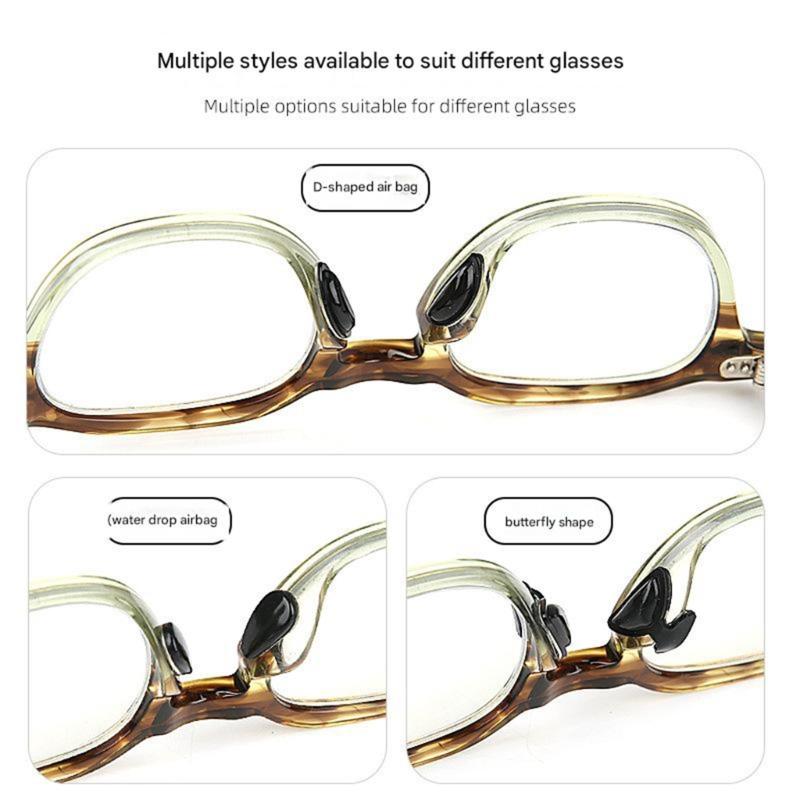20pairs Adhesive Silicone Nose Pads with Air Cushion for Eyeglasses Nonslip Feature Universal Compatibility Comfort