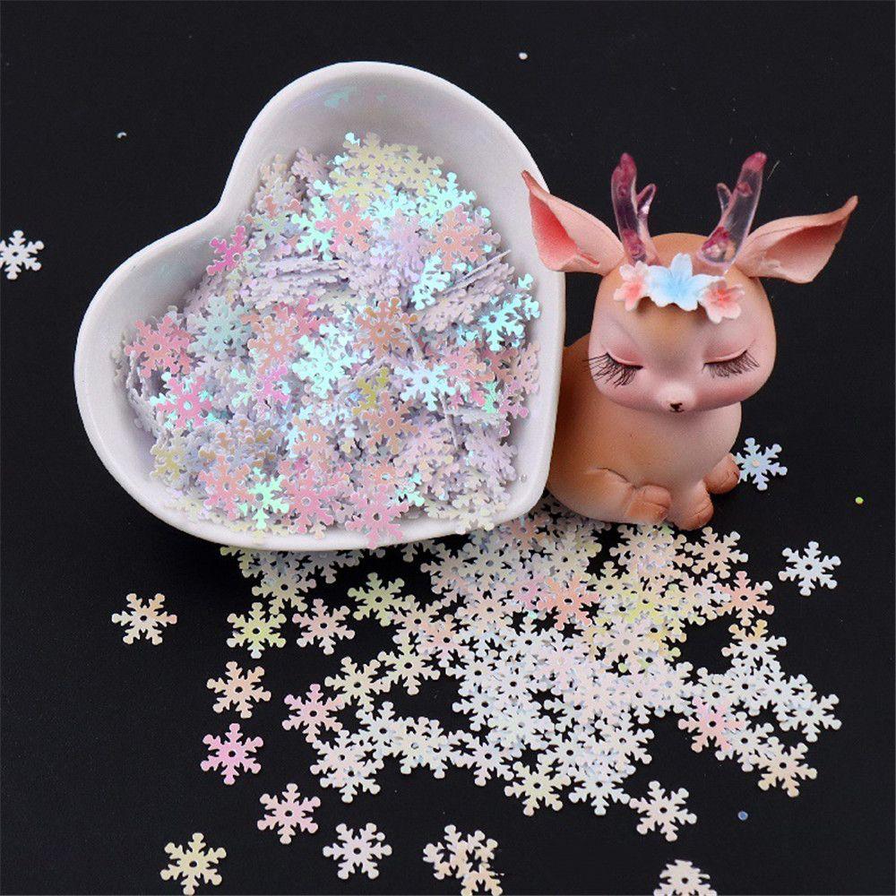 Party Decoration DIY Clothing Sewing Accessories Flowers Sequin Snowflake Sequins Glitter Laser