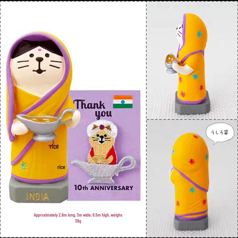 Statue of Liberty Cat Resin Miniature: World Traveler Series