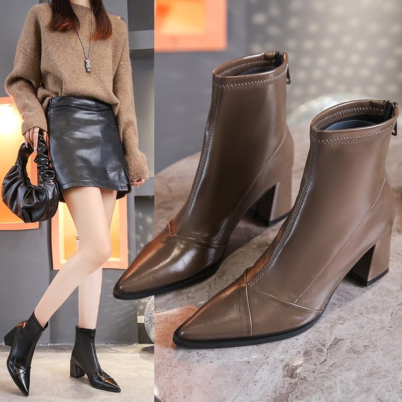 

Fashion Women s Shoes High Quality Zip Women s Boots Fashion Solid Office and Career Sexy Pointed Toe Ankle Boots Chaussure Femme 34 серый