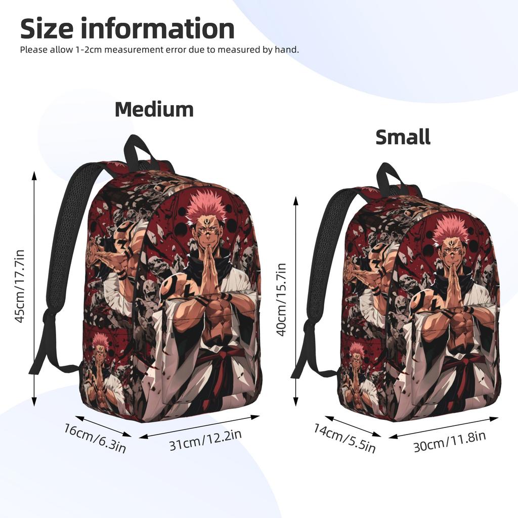 Fashion Jujutsu Kaisen Backpack Funko Mochilas Vintage School Large Capacity Rucksack