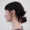 Page Keyring Pin-Tuck Scrunchie (burgundy)