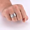 Religious Jewelry Domineering Men's Tide Heart Meridian Rotation Ring 12mm Wide Version National Style Index Finger Ring Accessories