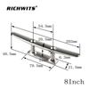 316 Stainless Steel Flat Cleat Bollard with Integrated Base for Yacht Mooring