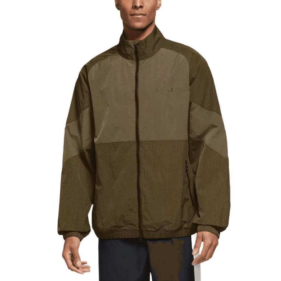 

Jordan Zip-Up Long Sleeve Jacket Men Outerwear Olive-Green DQ8073-385 M