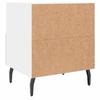Nightstands 2 pcs White 40 x 35 x 47.5 cm Particleboard