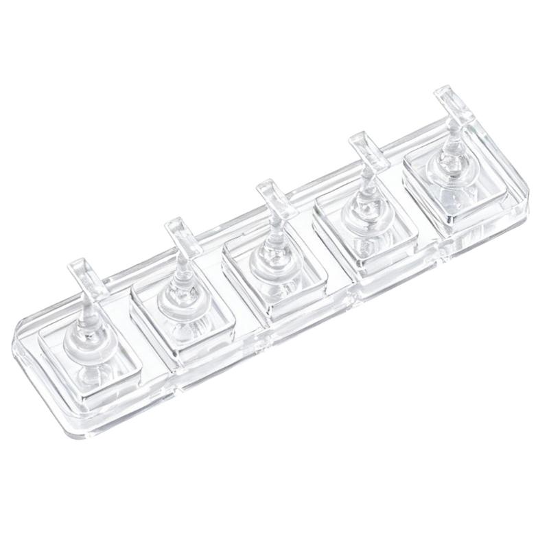 Акриловый держатель для ногтей для домашнего использования, прозрачный, немагнитный, легкий, портативный, устойчивый, легко моющийся, подставка для демонстрации