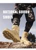 Men's Tactical Military Jungle Hiking Boots – Non-Slip, Wear-Resistant, High-Top Outdoor Mountaineering and Desert Work Shoes.