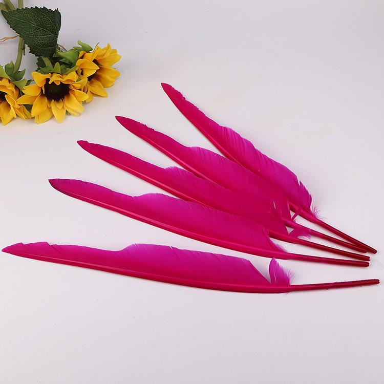 50Pcs Bulk Goose Feathers, 30-35Cm Diy Hunchback Feathers For Pens