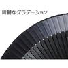 Handmade fan craftsman gentlemans short silk bone color black dye 22cm 40 ribs middle laser processing checkered pattern 169004.