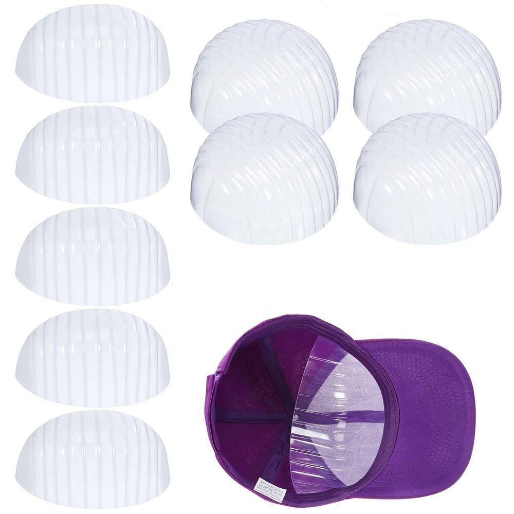 10Pcs Hat Shaper Baseball Cap Inner Support Stands Clear PVC Hat Insert for Baseball Cap Lightweight Protective Frame