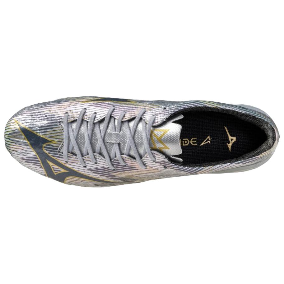 Mizuno Alpha 2 Pro Soft Comfortable Non-Slip Durable Soccer Shoes Unisex Soccer Shoes Silver P1GA256404