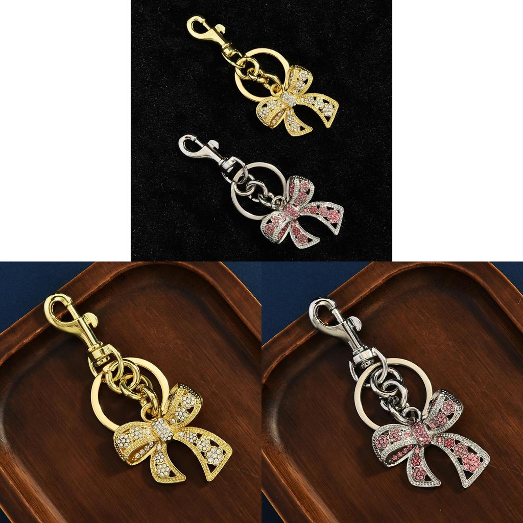 Style Silver Butterfly Pendant Bag Charm With Colorful Zircon And Charm Keychain For Summer Accessories