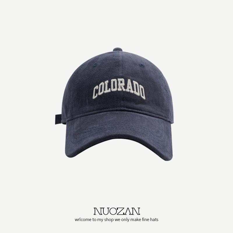 Women's & Men's Large Brim Duckbill Baseball Cap - Korean Letter 'R' Design, 2024 Spring/Autumn Fashion, Slimming and Small Face Effect.