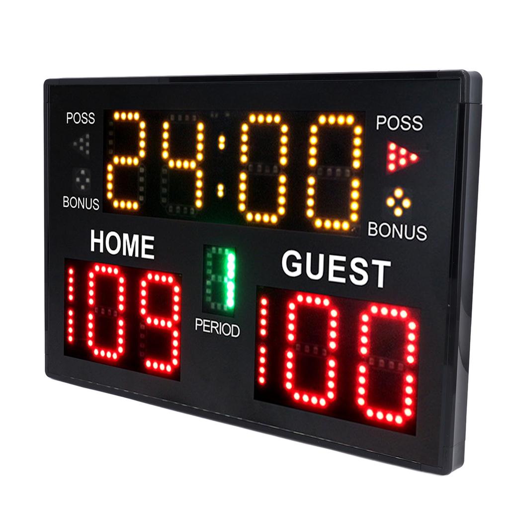 Digital Basketball Scoreboard 11 Digit LED Electronic Multisport Indoor Tabletop for Game Training V
