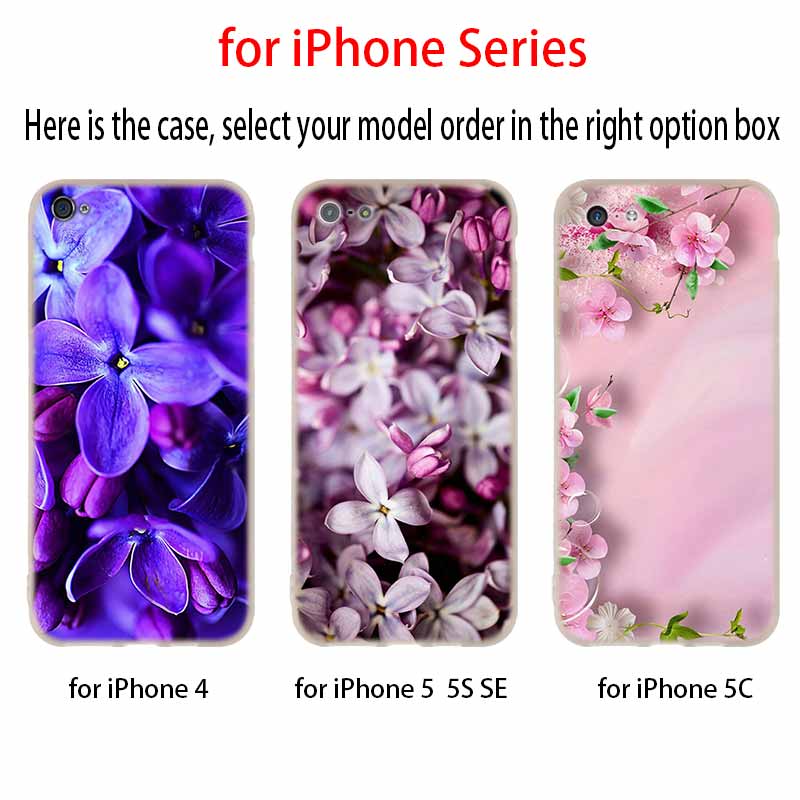 Orchid Flowers Colorful Soft Silicone Case For iPhone 13 11 12 Pro X XS Max XR 6 6S 7 8 Plus SE Mini Cover