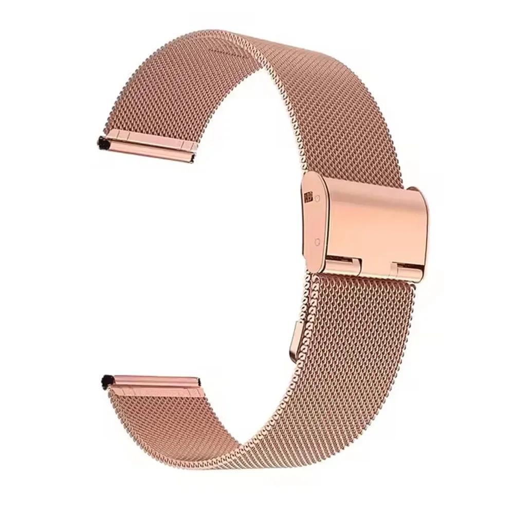 22mm Metal Milanese Watchband For Realme Watch 5/Realme S2 S S Pro Stainless Steel Replacement Strap For Realme 2 2 Pro/3 3 Pro