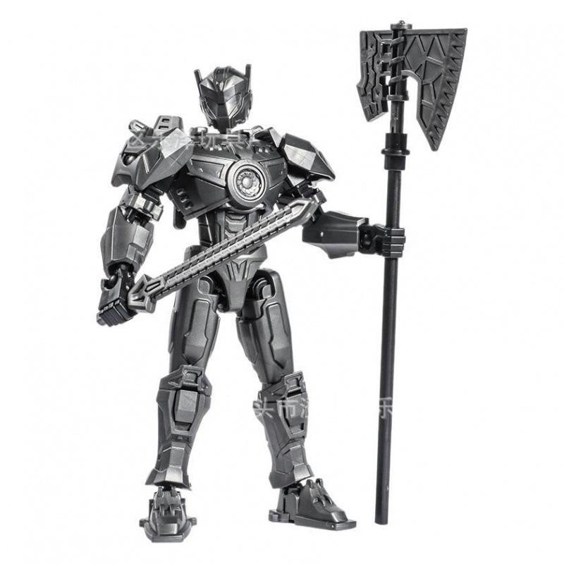 13-Joint Articulated Mecha Figure: 3D Toy Armor for Kids' Creative Assembly