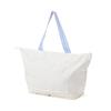 Francfranc Pop Stitch Quilt Carry-On Tote, Ivory, Water-Repellent, Expandable, Lightweight, Large Capacity, Travel Bag, Boston Bag