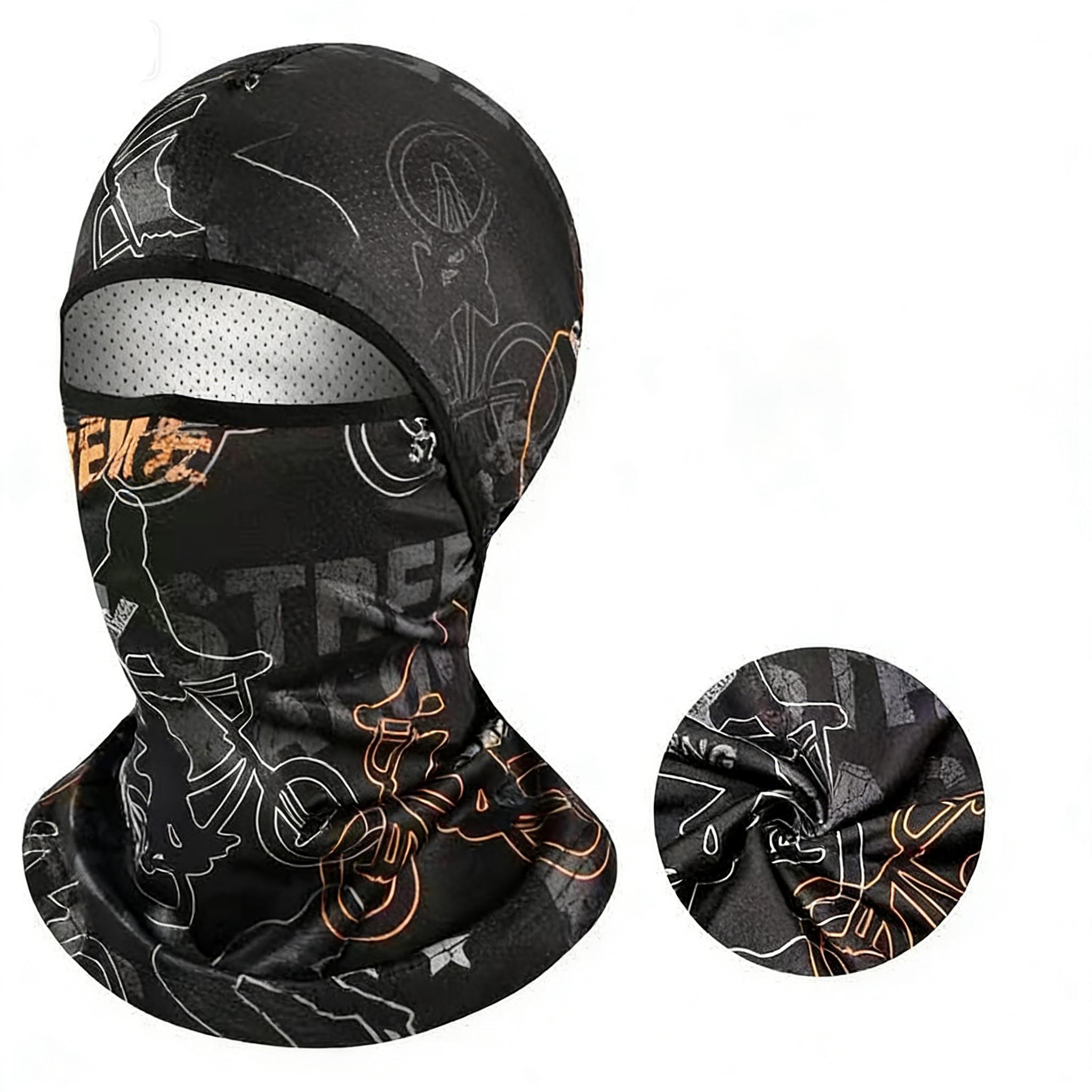 

Full Face Motorcycle Balaclava Windproof Dustproof Biker Helmet Face Mask фіолетовий