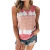 Women's Plus Size Camisole Summer Casual T-shirt Striped Printing Vest