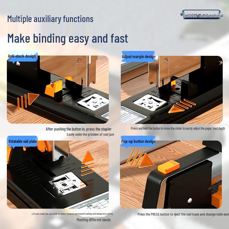 Deli 0299 Heavy Duty Stapler