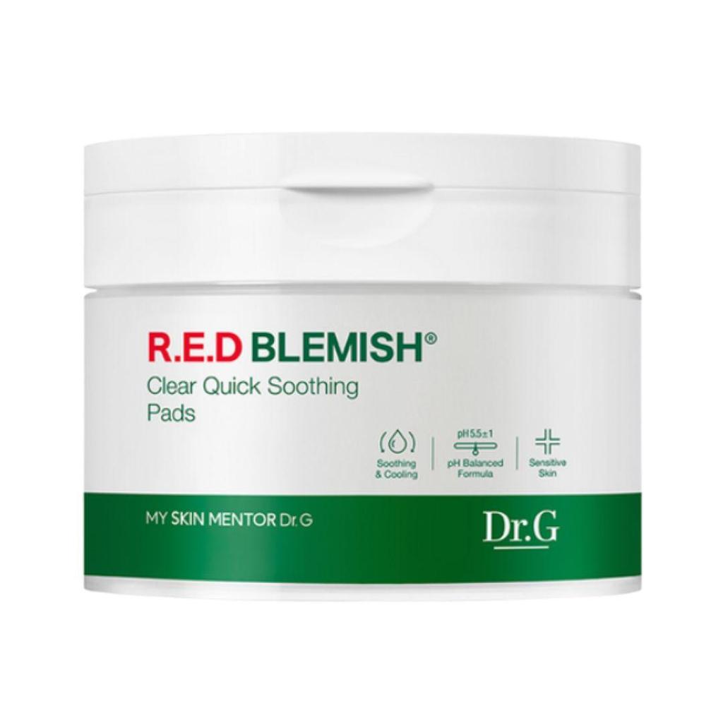 Dr.G Red Blemish Clear Quick Soothing Pack Instant Calming Face Mask 130ml, 70 Sheets