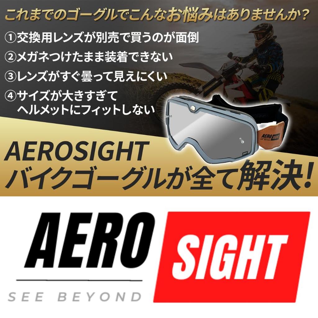 AERO SIGHT Motorcycle Set 3 Spare Mirror Smoke Clear Lens For and Motocross Goggles, Gray, All-in-One (Includes Lenses) - Lens, Lens, - Motorcycles,