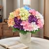 Dyed Edged Foam Flower Bouquet Silk Cloth Simulation Flowers New Hydrangea  Photography Props