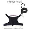 Lizards Harness Leash Set Adjust Size Cloth Reptiles Traction Lizards Traction Rope Harness with Letter Print Decoratives HX6C