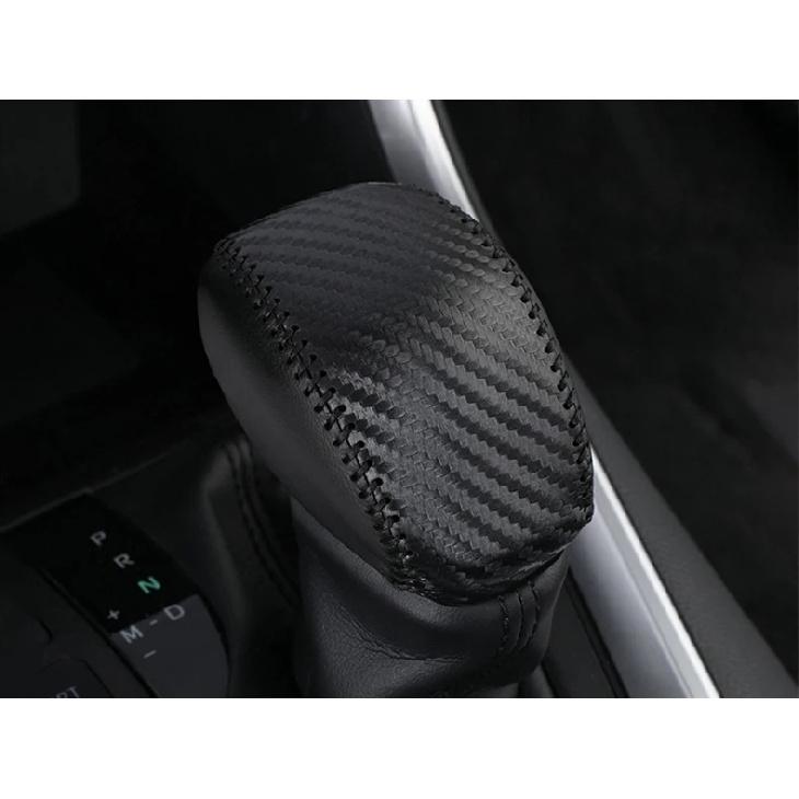 For Toyota RAV4 XA50 2019 2020 2021 2022 2023 2024 2025 Genuine Leather Hand Sewing Gear AT Car Shift Lever Knob Handle Cover