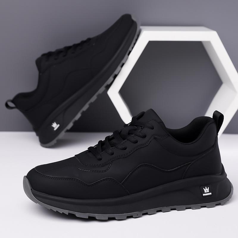 2025 Spring Men's Luxury Fashion Sneakers: Light, Stylish, Thick-Soled, Comfortable White Casual Shoes