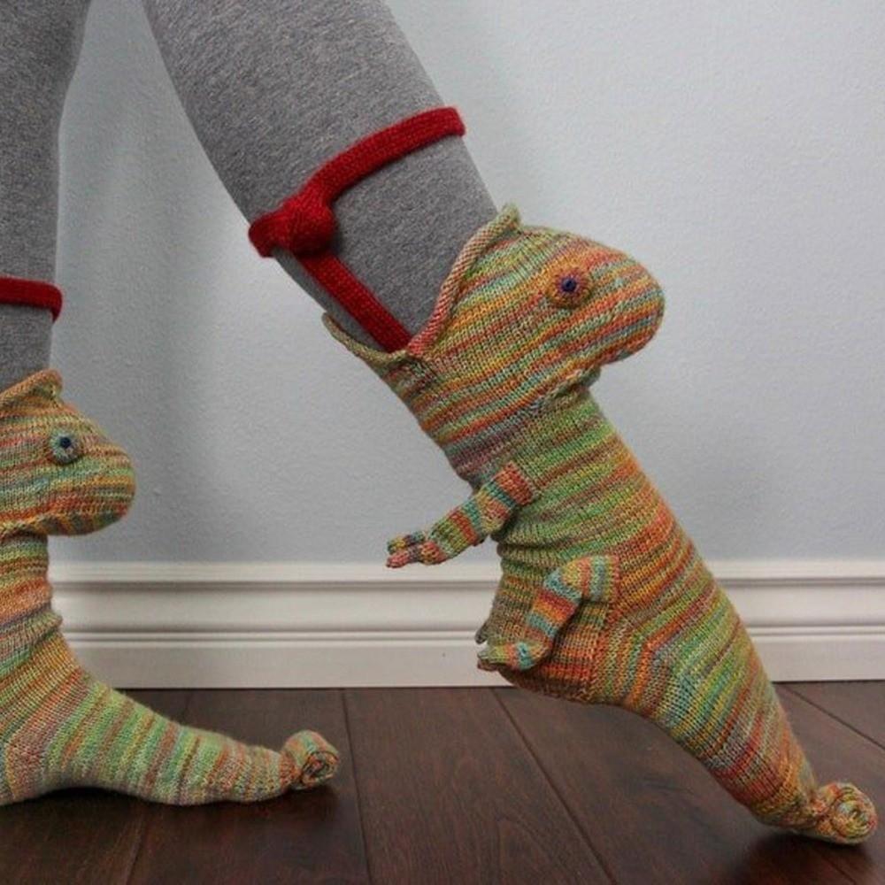 Breathable Knitted Socks Soft 3D Floor Socks Shark Crocheted Animal Socks  Stocking Stuffers