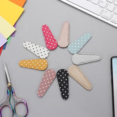1PC Embroidery Scissors Protective Cases PU Leather Scissors Cover Sewing Tools DIY Scissors Sleeve Household Tool Accessories