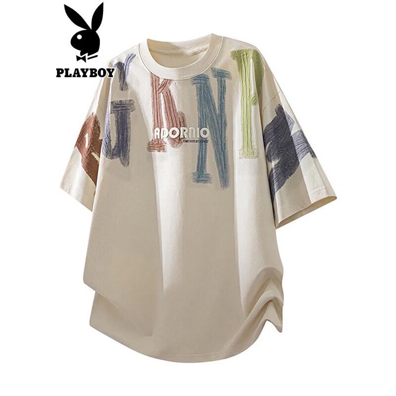 PLAYBOY Men s Short Sleeve Loose Fit T-Shirt 4XL