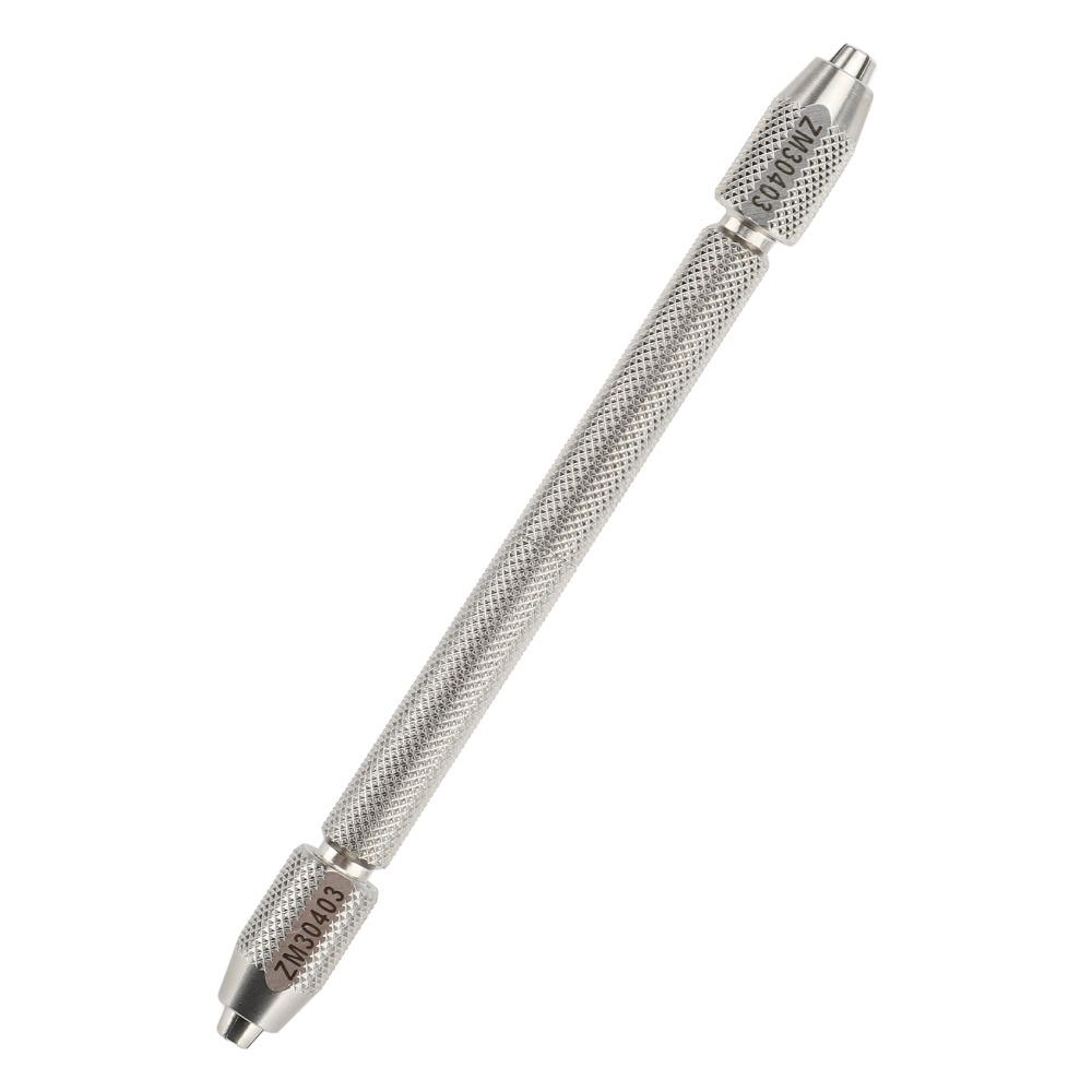 Silver Dual Head Chrome Steel Watch Winding Chuck  Watch Internal Component Maintenance