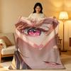 Anime M-My Dress Up Darling Throw High-Density Short Plush Blanket Soft Skin-Friendly for Sofa Nap Air-Conditioned Room